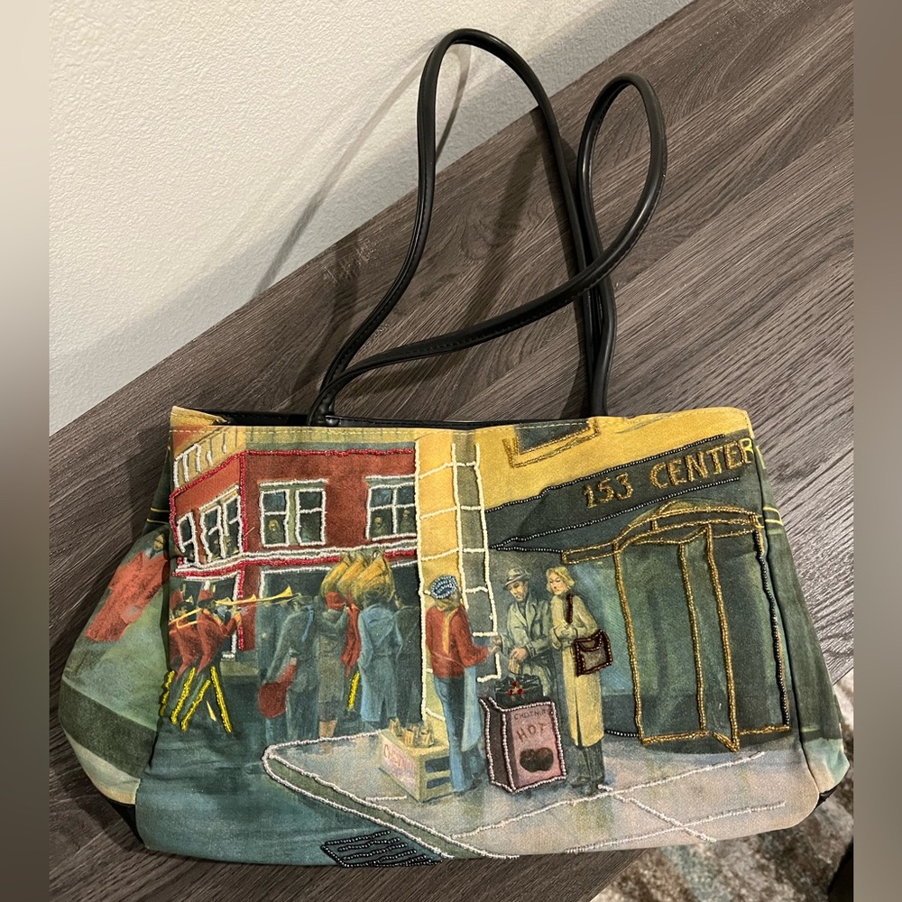 Bueno Beaded Roasting Chestnuts Tote Bag